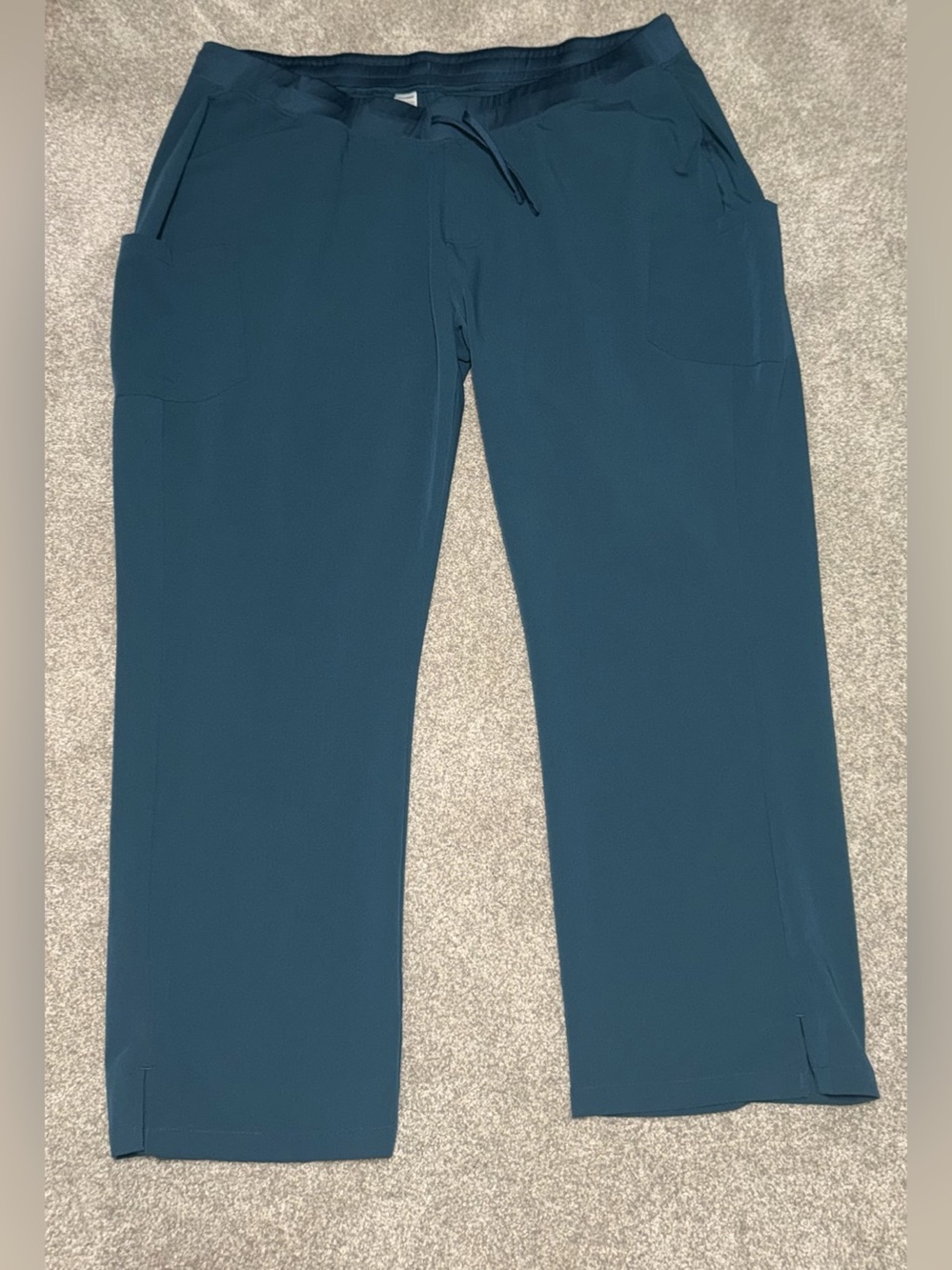 Women’s Mandala Teal Cargo Stretch Scrub Pants | Size: 4XL